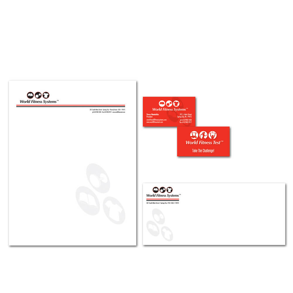 World Fitness Systems, World Fitness Test, letterhead package