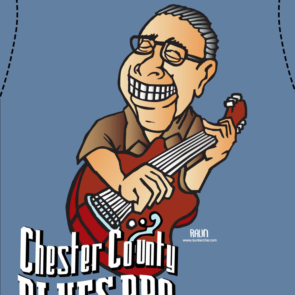 Chester County Blues Barbecue T-Shirt Design, Graphic Design