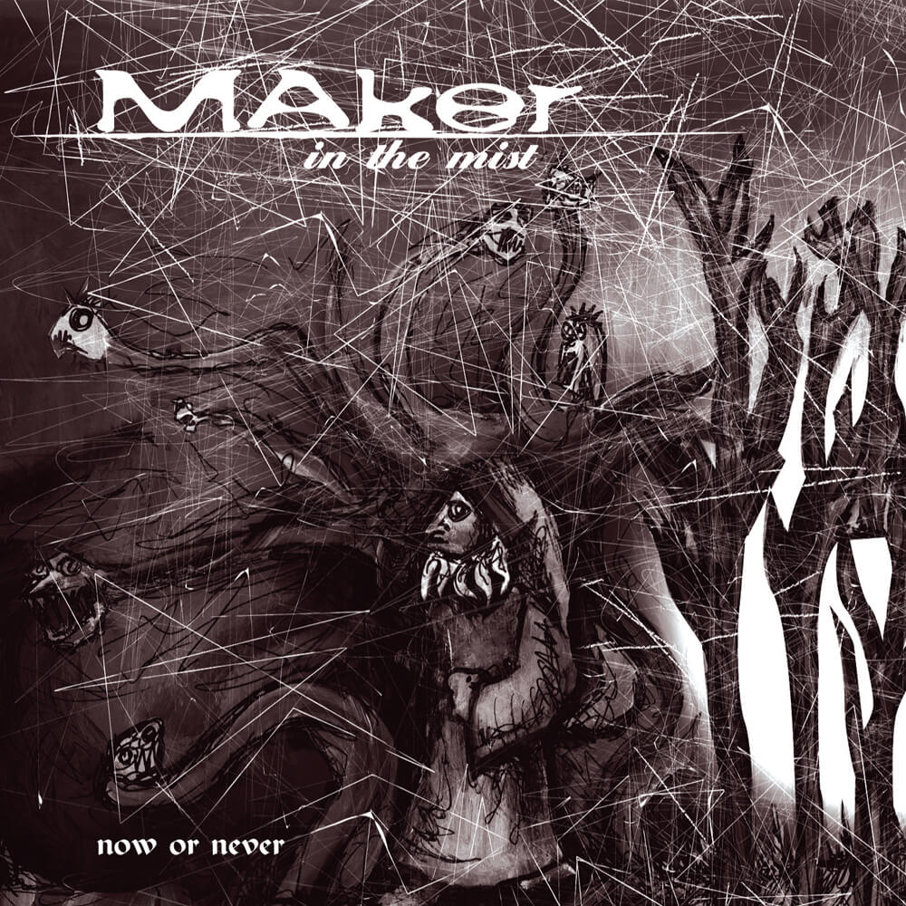 Maker in the Mist album package and postcard design