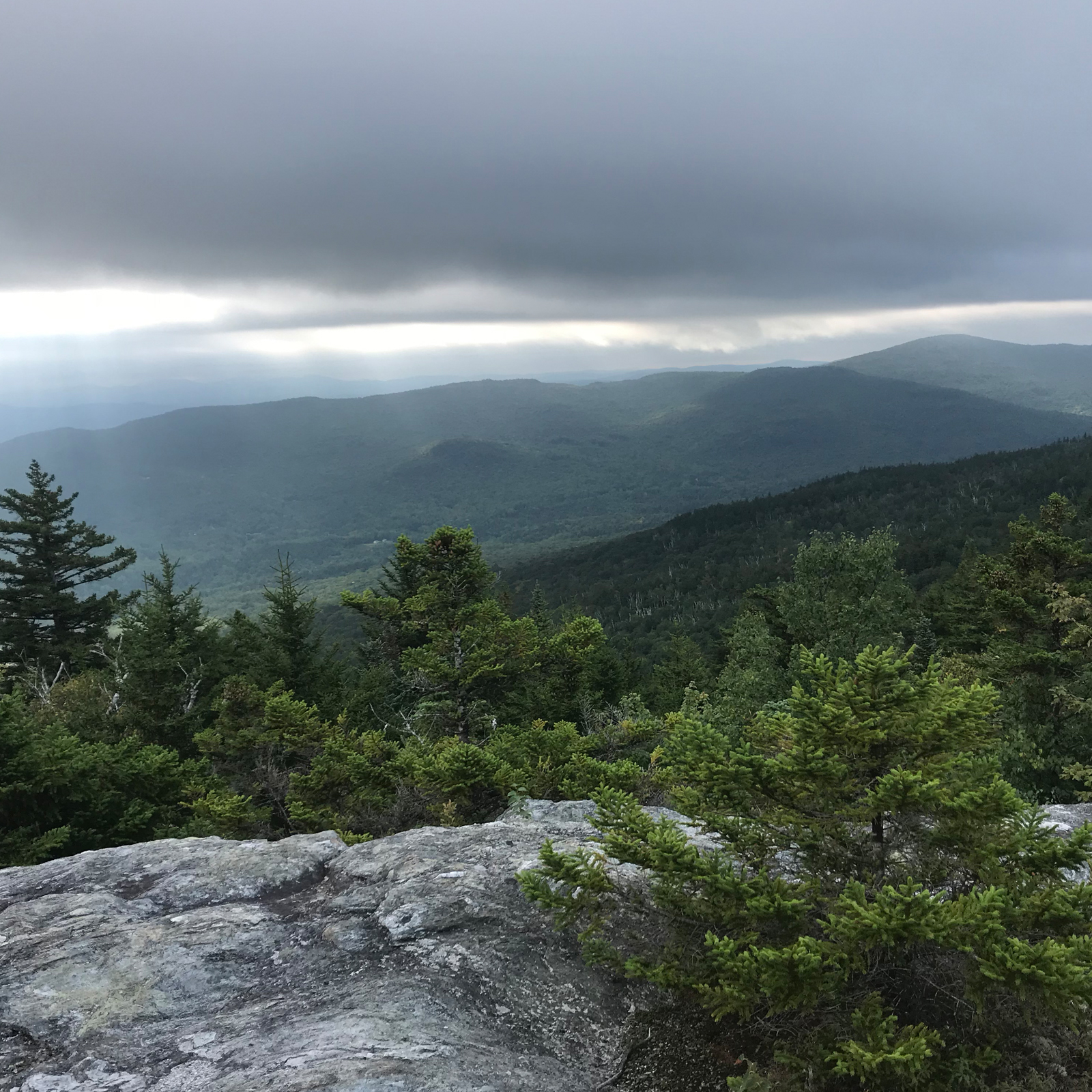 Vermont green moutains storm cloud